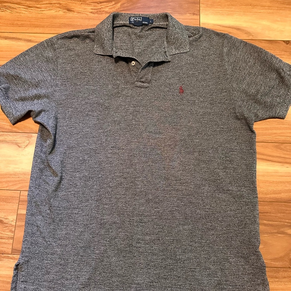 Ralph Lauren Men's Charcoal Polo Shirt